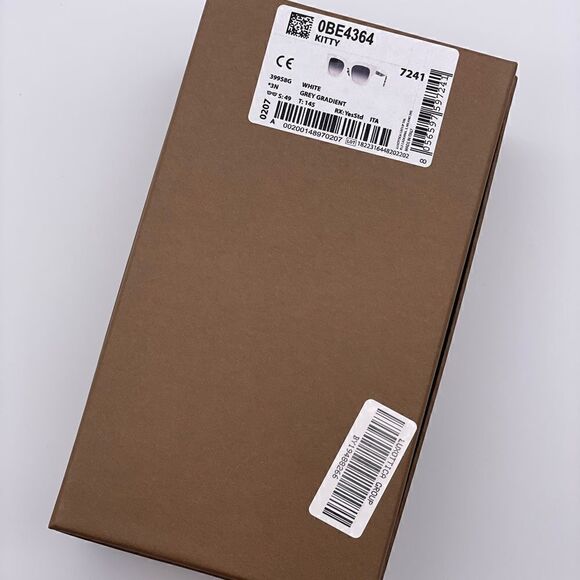 BRAND NEW BURBERRY BE4364 Kitty 39958G White/Gray Gradient Woman Sunglasses - Picture 10 of 10